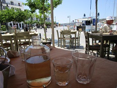 Restaurants on the island of Skyros, Greece