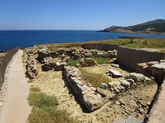 Palamari beach beside the Bronze-Age site, Skyros